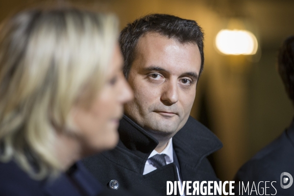 Floriant Philippot et Marine Le Pen