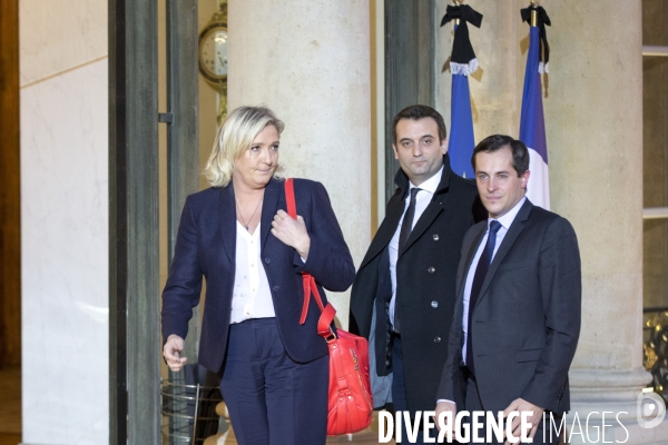 Floriant Philippot et Marine Le Pen