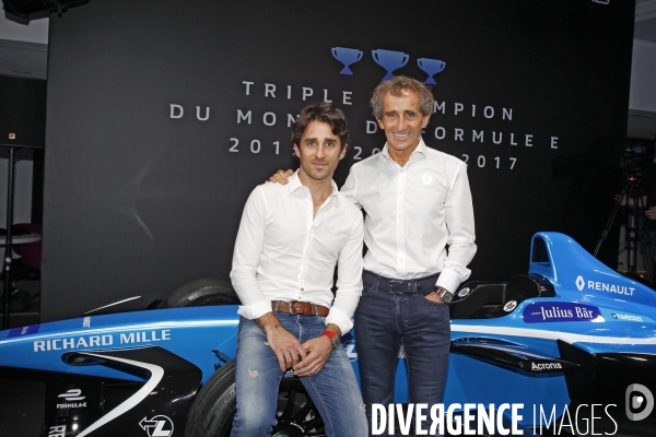 Renault e-dams. Nicolas et Alain Prost.