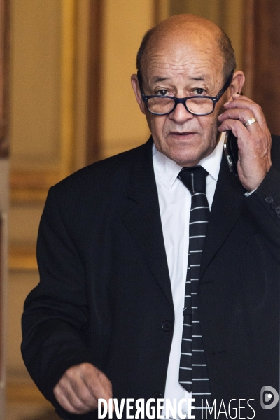Le ministre de affaires étrangères Jean-Yves LE DRIAN.