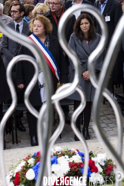 Anne Hidalgo inaugure un monument à la mémoire des enfants juifs déportés