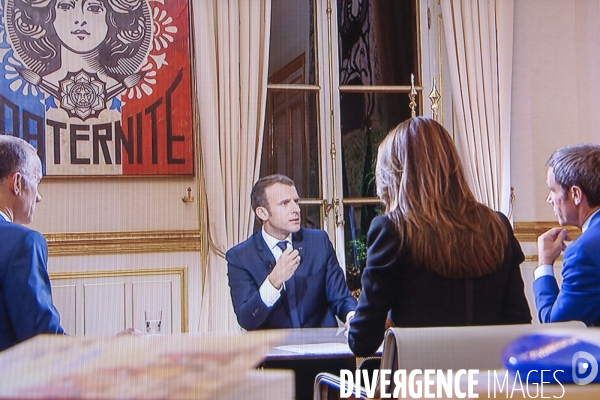 Emmanuel Macron : interview sur TF1 et LCI