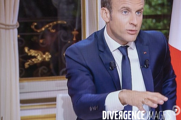 Emmanuel Macron : interview sur TF1 et LCI
