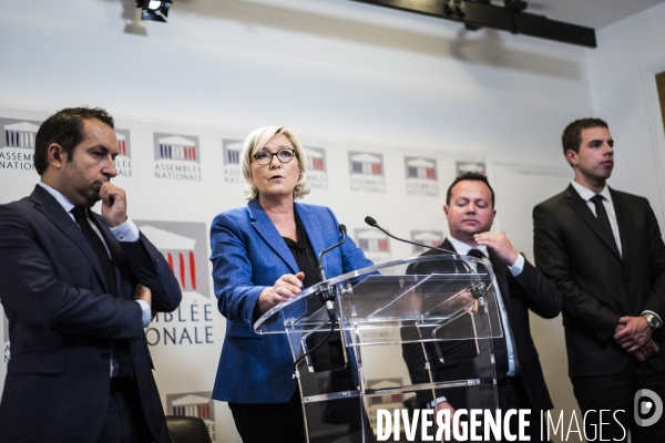 Conférence de presse de Marine Le Pen