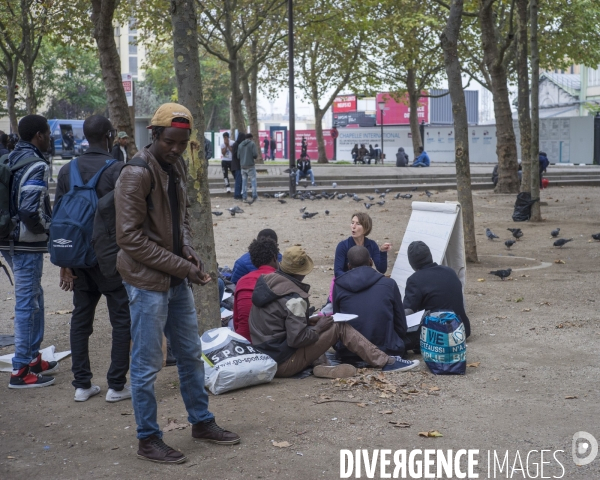 Cours de français pour quelques réfugiés