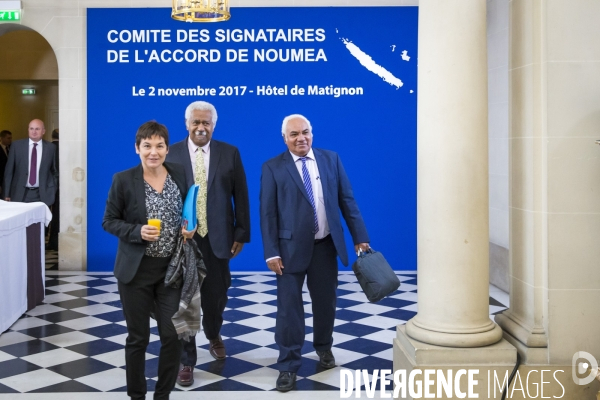 Réunion sur le référendum d autodétermination en Nouvelle-Calédonie à Matignon