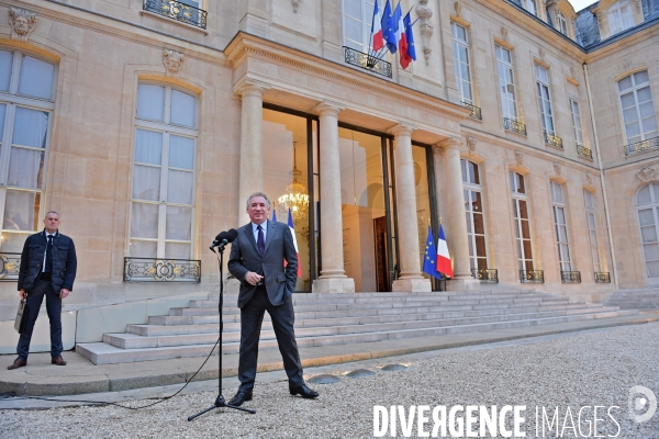 Emmanuel Macron reçoit François Bayrou