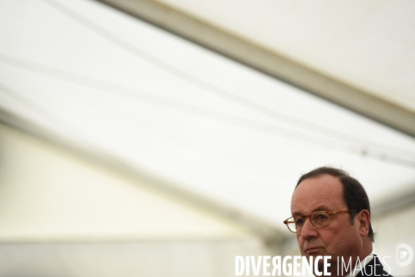 Déplacement de François Hollande en Corrèze.