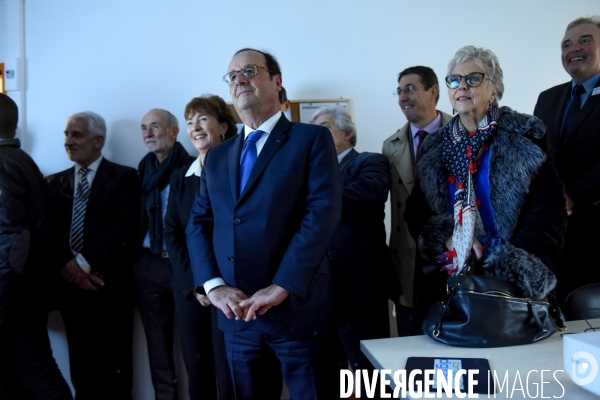 Déplacement de François Hollande en Corrèze.