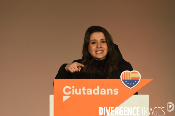 Catalogne. Meeting de Ciudadanos pour les élections provinciales.