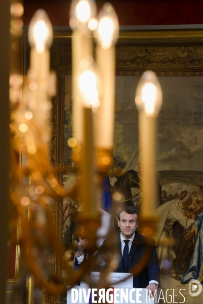 Emmanuel Macron. Voeux à la presse