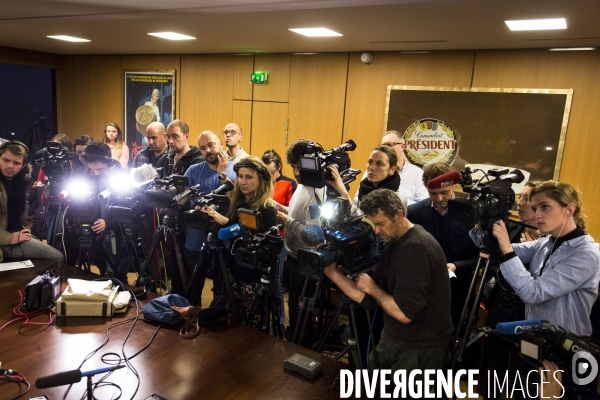 Conférence de presse de Michel NALET, porte-parole de Lactalis.