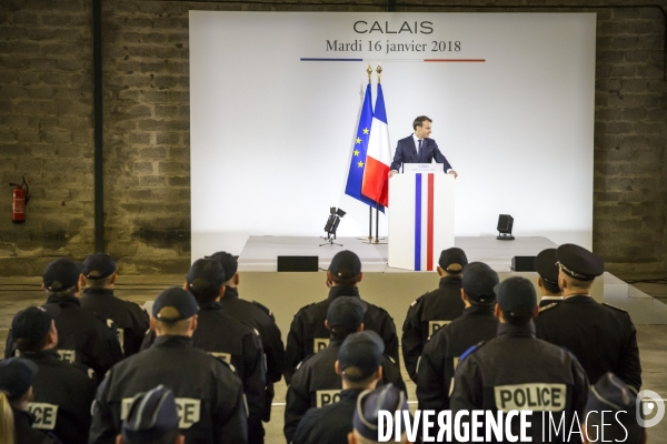Emmanuel Macron à Calais
