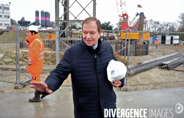 Edouard Philippe en visite sur le chantier du métro du Grand Paris