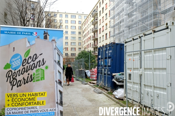 Renovation thermique de logements prives dans le cadre du Plan climat air energie de la Ville de Paris