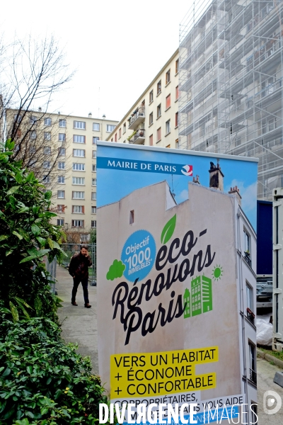 Renovation thermique de logements prives dans le cadre du Plan climat air energie de la Ville de Paris