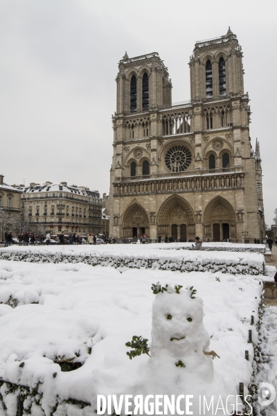Paris sous la neige fevrier 2018