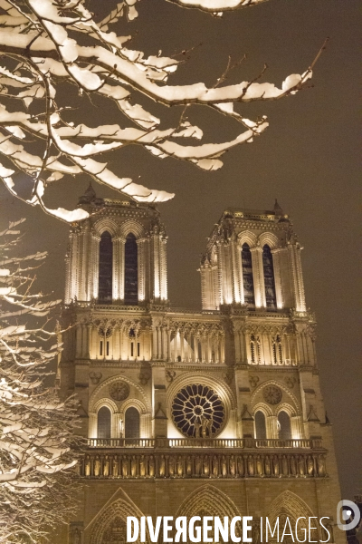 Paris sous la neige fevrier 2018