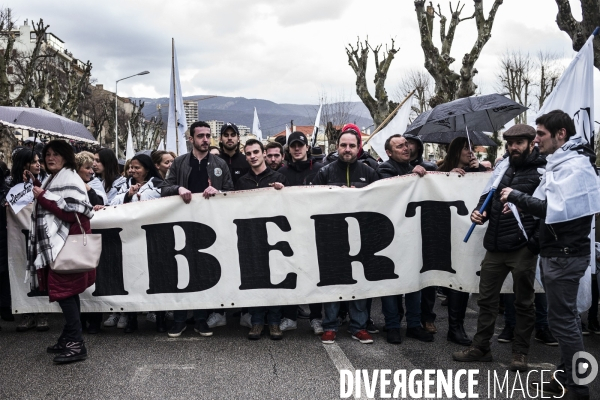 Manifestation à l appel des nationalistes Corses.