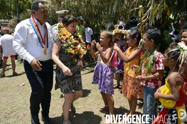 Visite de la Ministre de l Outre Mer Annick Girardin aux îles Marquises