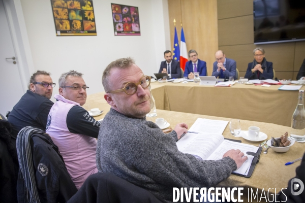 Concertations sur la réforme de la SNCF entre Elisabeth Borne et les syndicats de cheminots