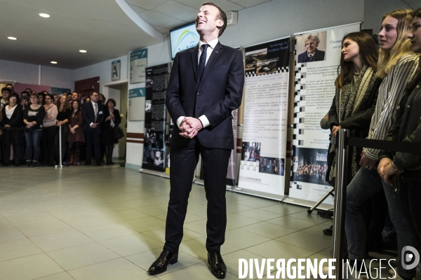 Emmanuel Macron à Loches, Lycee Therese Planiol