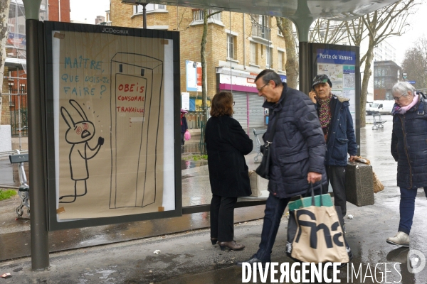 Affichage anti publicité à Paris