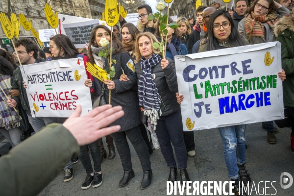 Marche blanche pour l octogénaire juive Mireille Knoll assassinée à Paris