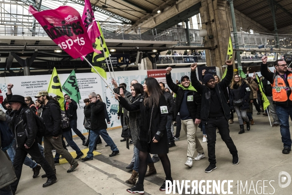 Grève à la SNCF, gare du Nord