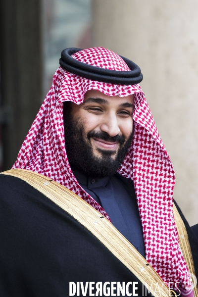 Emmanuel MACRON reçoit Mohammed Bin SALMAN, prince héritier d Arabie Saoudite.
