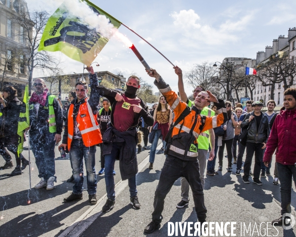Manifestation Cheminots / Etudiants