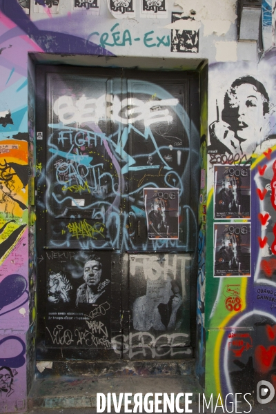 Maison de serge gainsbourg /graffitis