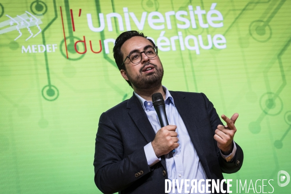 Mounir Mahjoubi, Université du numérique du Medef.