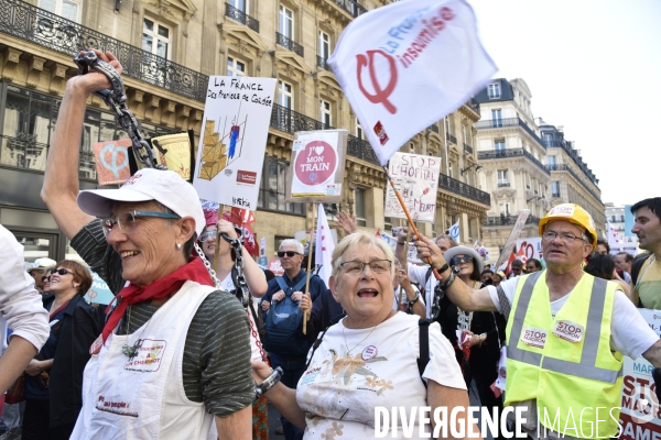 La fête à Macron. Manifestation du 5 mai 2018 à Paris.