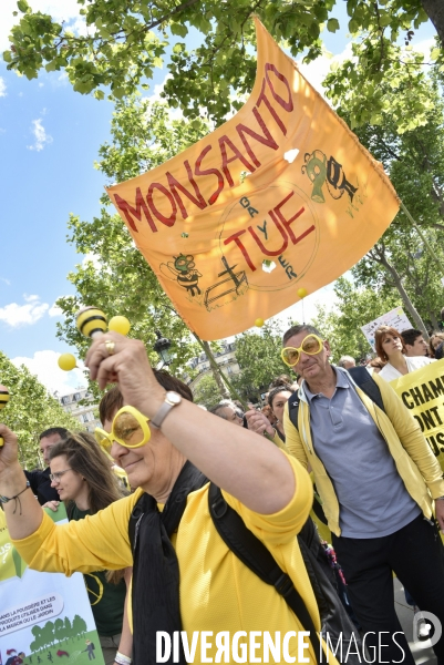 Marche contre Monsanto & CO, pour l agroécologie et la sauvegarde des abeilles.