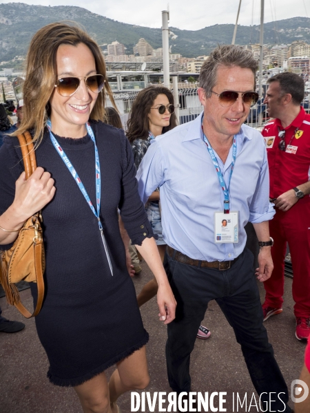 Monaco F1 Grand Prix - Hugh Grant and wife Anna Eber­stein
