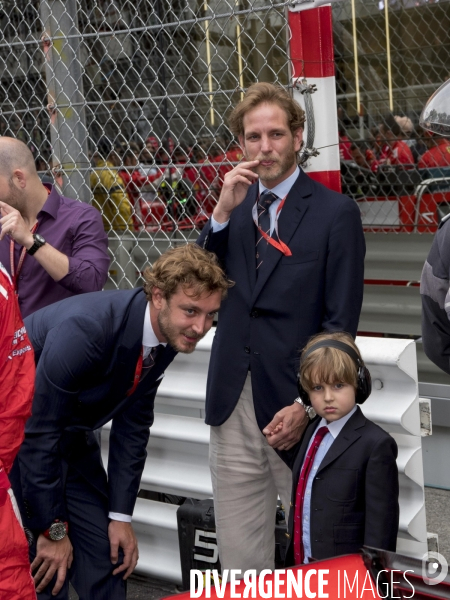 Monaco F1 Grand Prix - Andrea Casiraghi and his son Alexandre Andrea Stefano Casiraghi