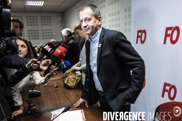 Conférence de presse de Pascal Pavageau