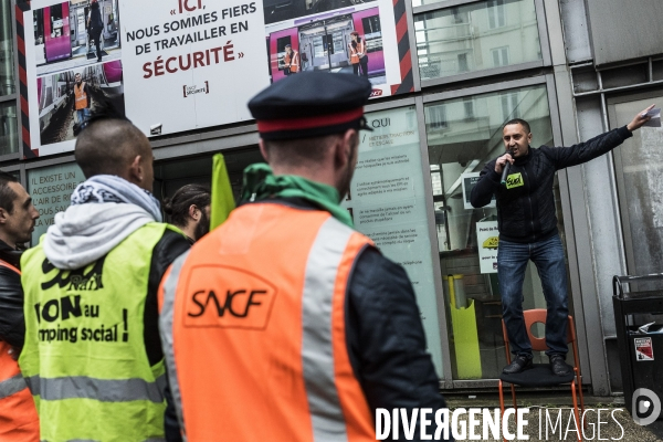 Grève à la SNCF, gare du Nord.