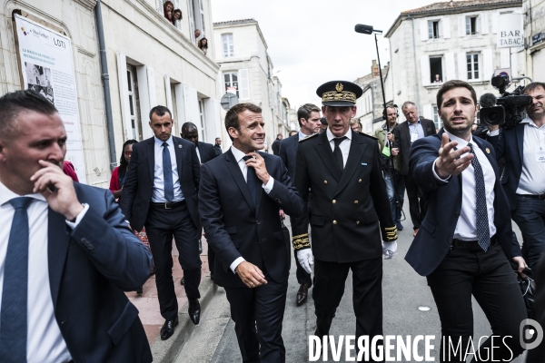 Emmanuel Macron en Charente-Maritime.