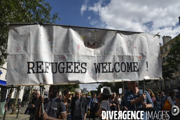 Marche citoyenne Vintimille-Londres pour l accueil des migrants.