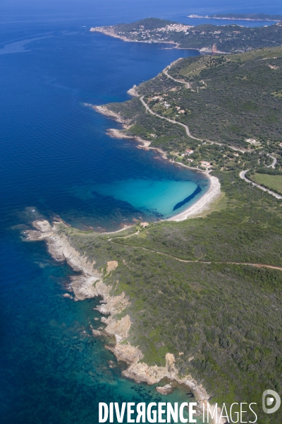 Vue aérienne de Corse