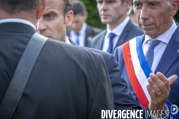 Emmanuel Macron en Vendée, hommage à Clemenceau