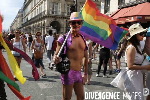 Gay Pride de Paris 2018. Gay Pride parade in Paris,