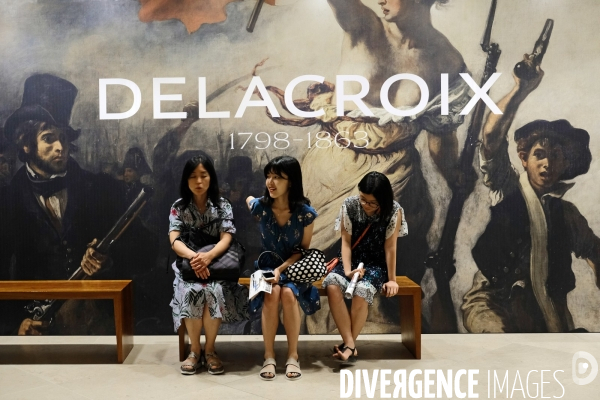 Au musée du Louvre à l  exposition Delacroix