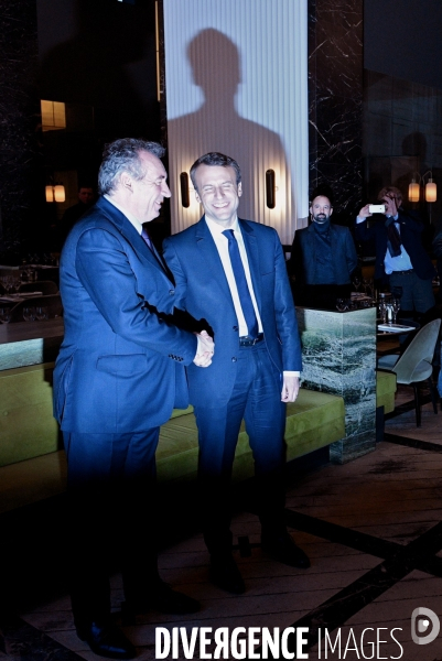 Emmanuel Macron avec Vincent Crase
