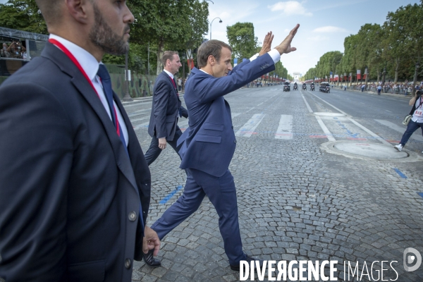Emmanuel Macron préside le 14 juillet 2018