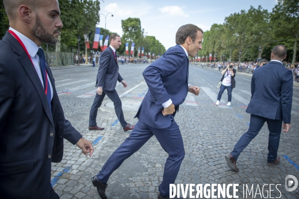 Emmanuel Macron préside le 14 juillet 2018