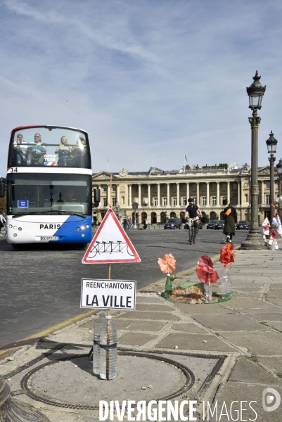 Journée sans voitures. La pollution de l air dénoncée par les citoyens à Paris.