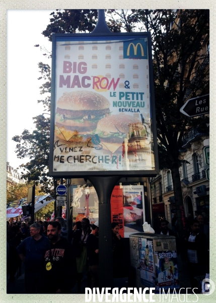 Manifestation unitaire interprofessionnelle à Paris